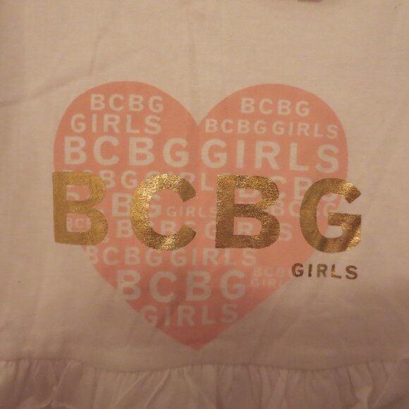 BCBG Toddler Blouse Pink White and Gold - Picture 5 of 5
